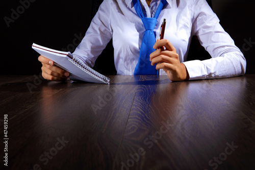 Business woman at office photo