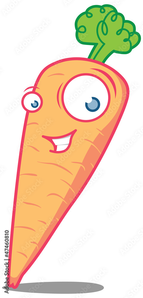 Mr. Carrot stares surprised Mr. Carrot stares surprised
