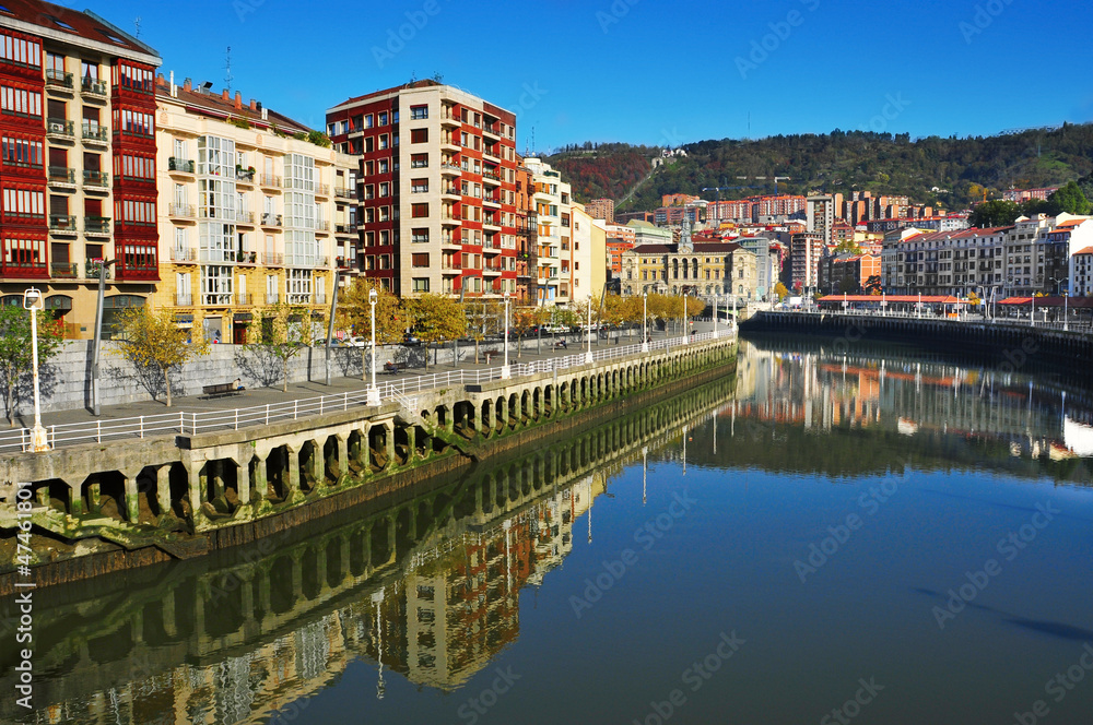 Estuary of Bilbao, in Bilbao, Spain