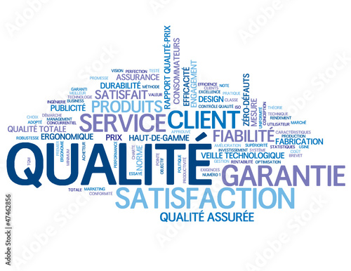 Nuage de Tags "QUALITE" (garantie service client qualité totale)