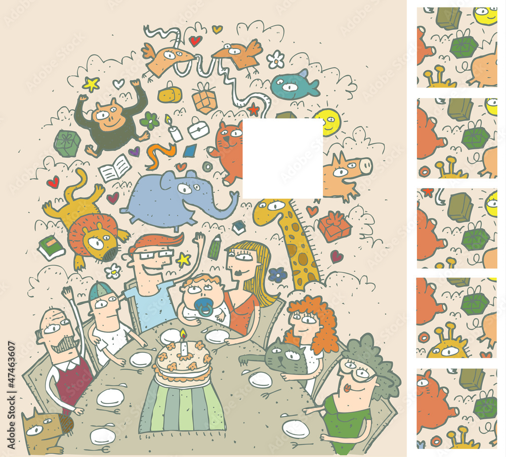 Obraz premium Birthday Celebration Puzzle ... Solution: 2nd square