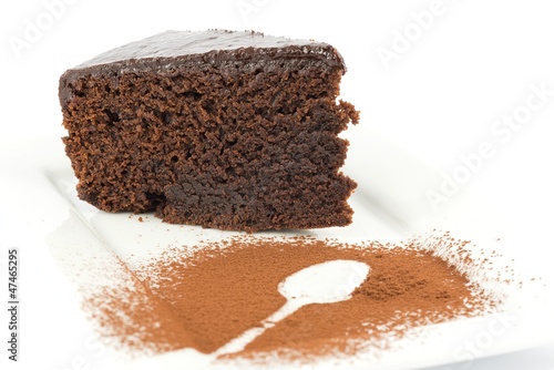 Chocolate cake, mud cake photo