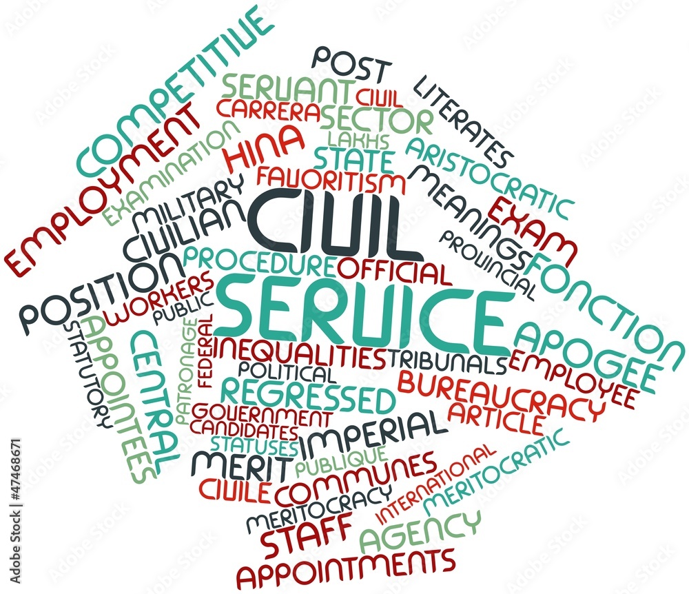 Word cloud for Civil service