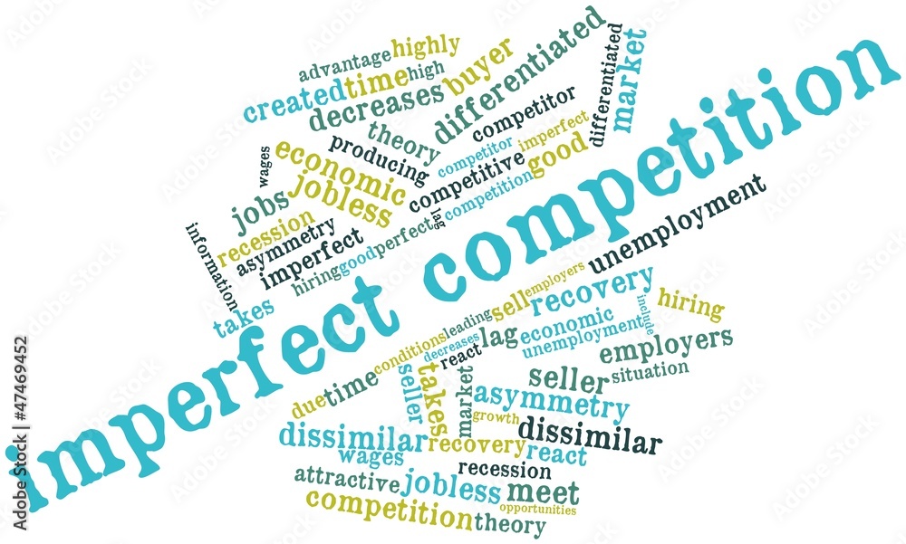 Word cloud for Imperfect competition - obrazy, fototapety, plakaty 