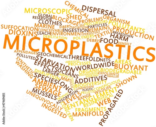 Word cloud for Microplastics photo