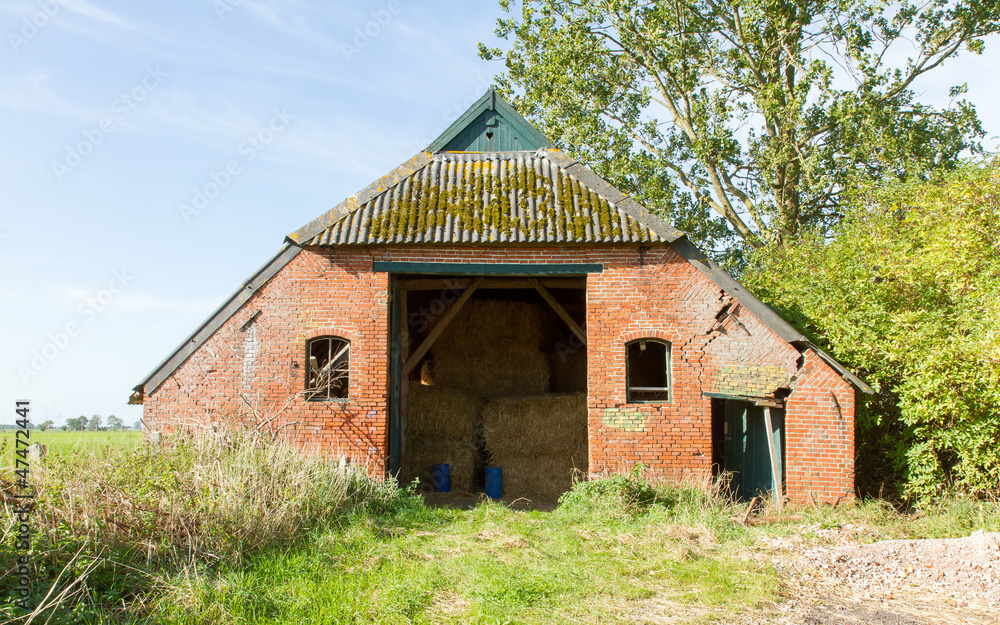 Obraz premium Old stable collapsed