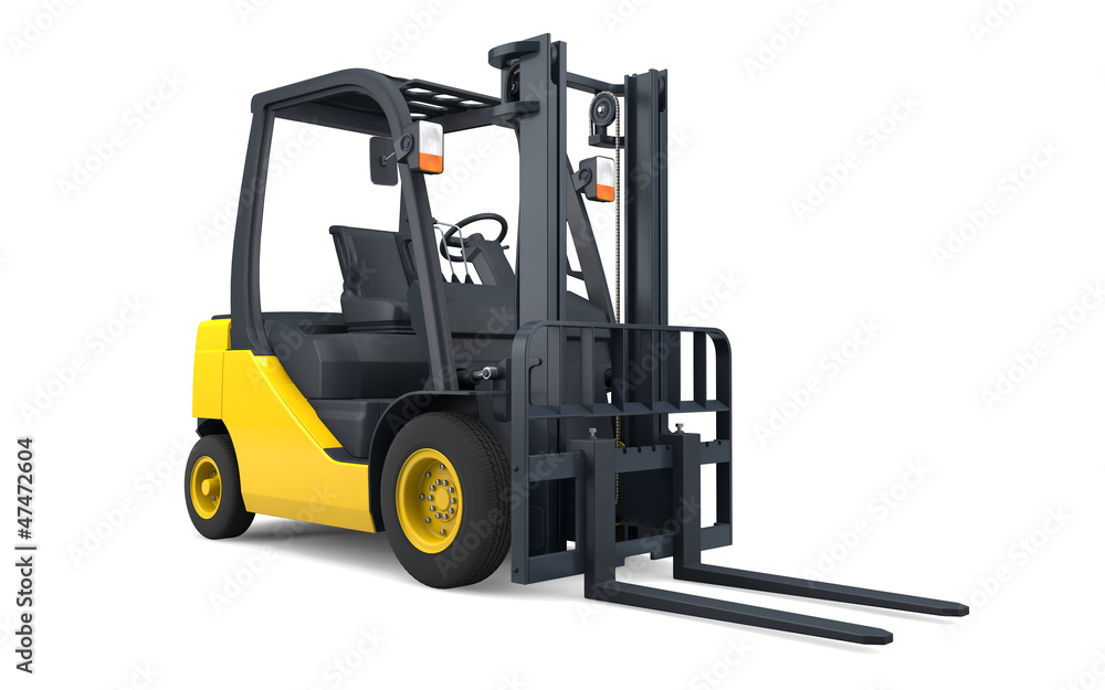 Forklift isolated Forklift isolated