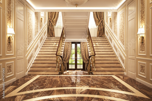 Classic interior in the house
