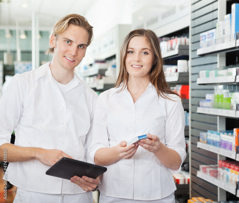 Pharmacist with Digital Tablet Pharmacist with Digital Tablet