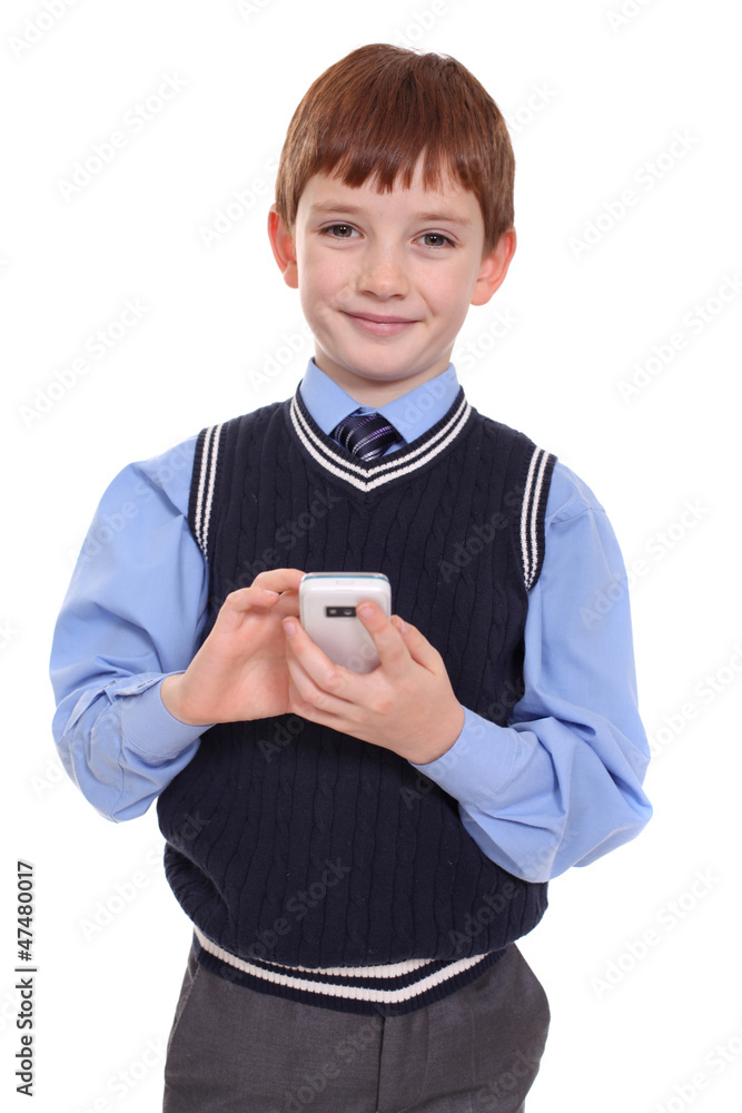Little boy calling by phone Little boy calling by phone