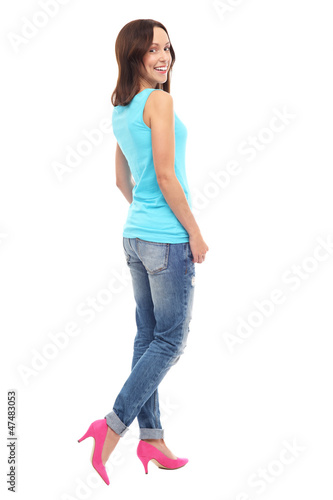 Attractive woman standing