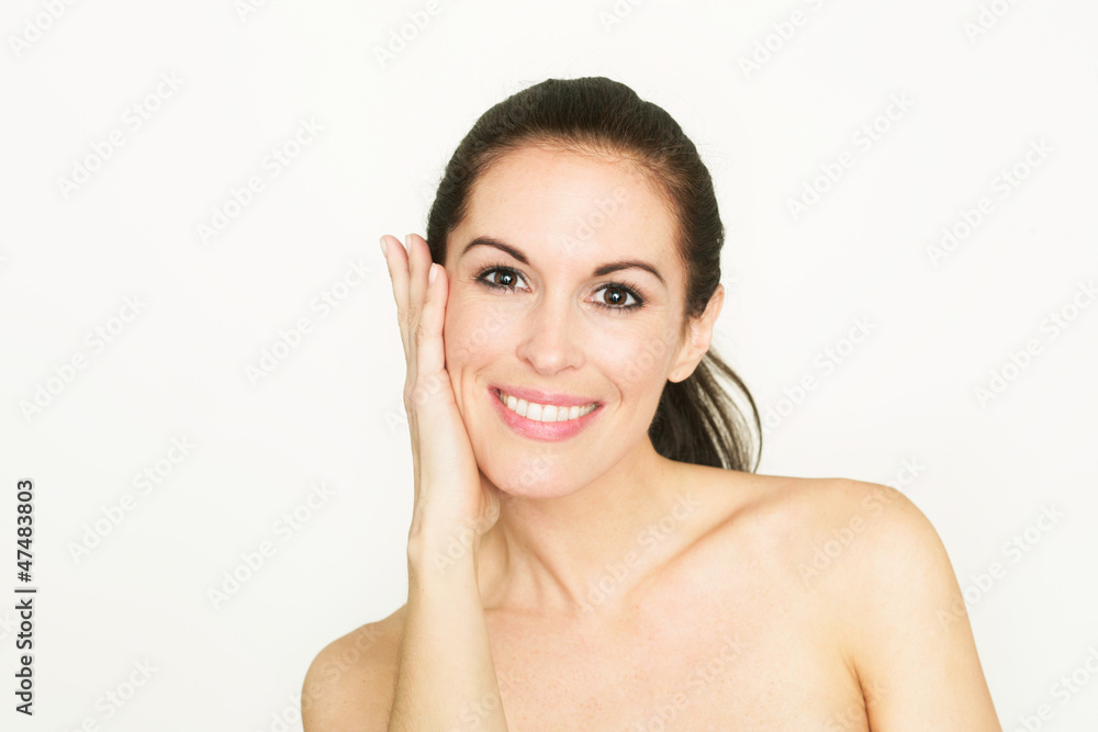 beauty portrait lachend beauty portrait lachend