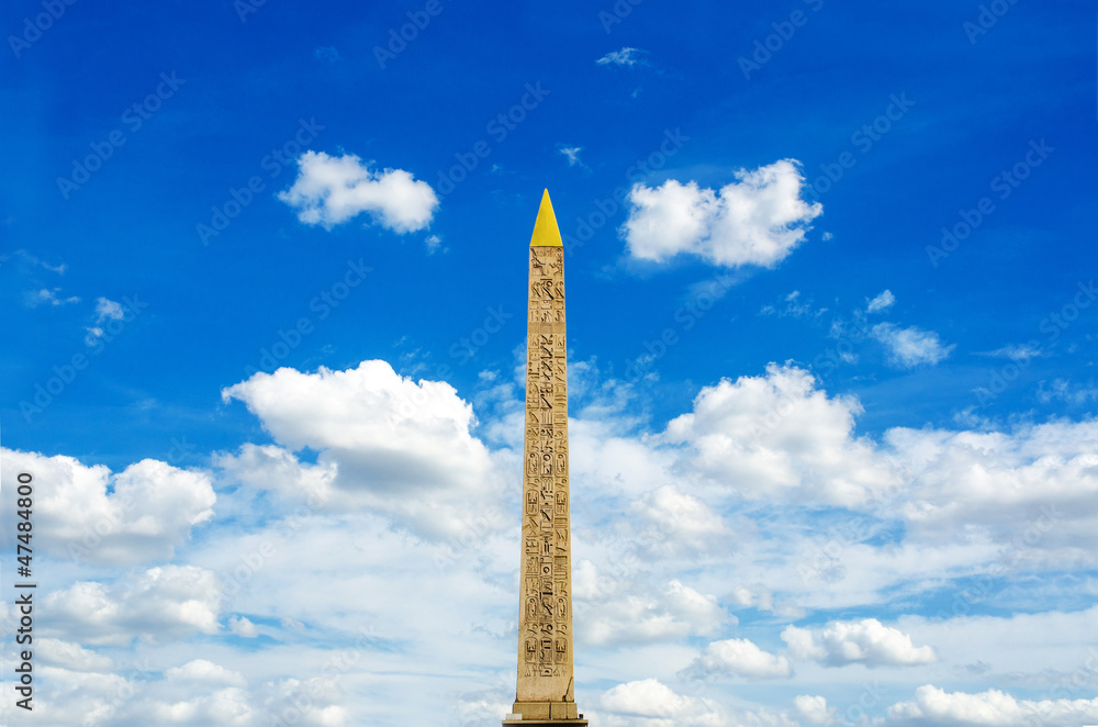 Luxor monument from Egypt in Paris