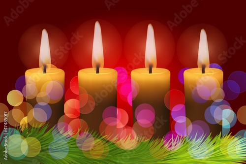 Adventskranz Vierter Advent