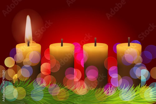 Adventskranz Erster Advent