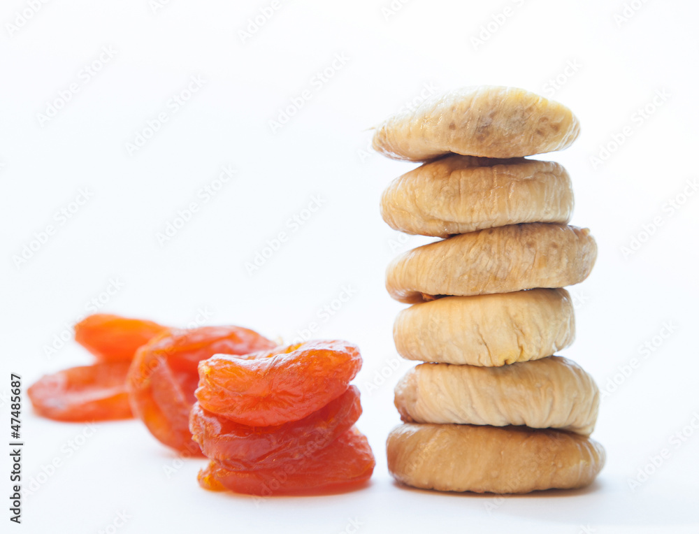 Dried apricots and fig fruits Dried apricots and fig fruits