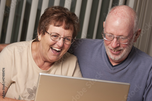 Smiling Senior Adult Couple...
