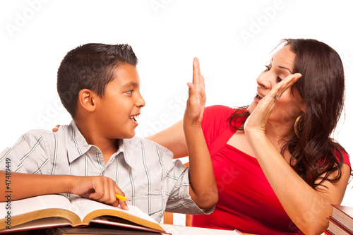 Attractive Hispanic Mother ...