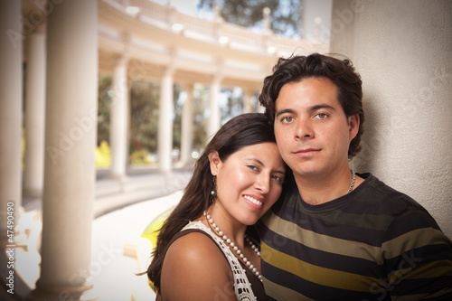 Happy Attractive Hispanic C...