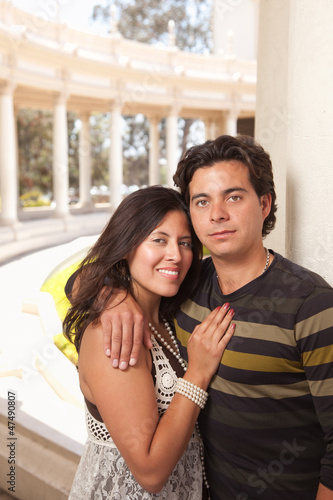 Happy Attractive Hispanic C...