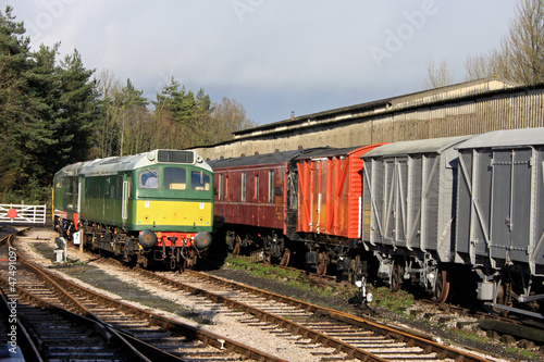 train in a siding