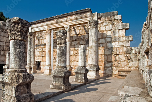 Foto Cafàrnao -Israele - Resti della Sinagoga