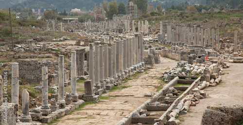 Dating back to 1200 BC, The ancient city of Perge photo