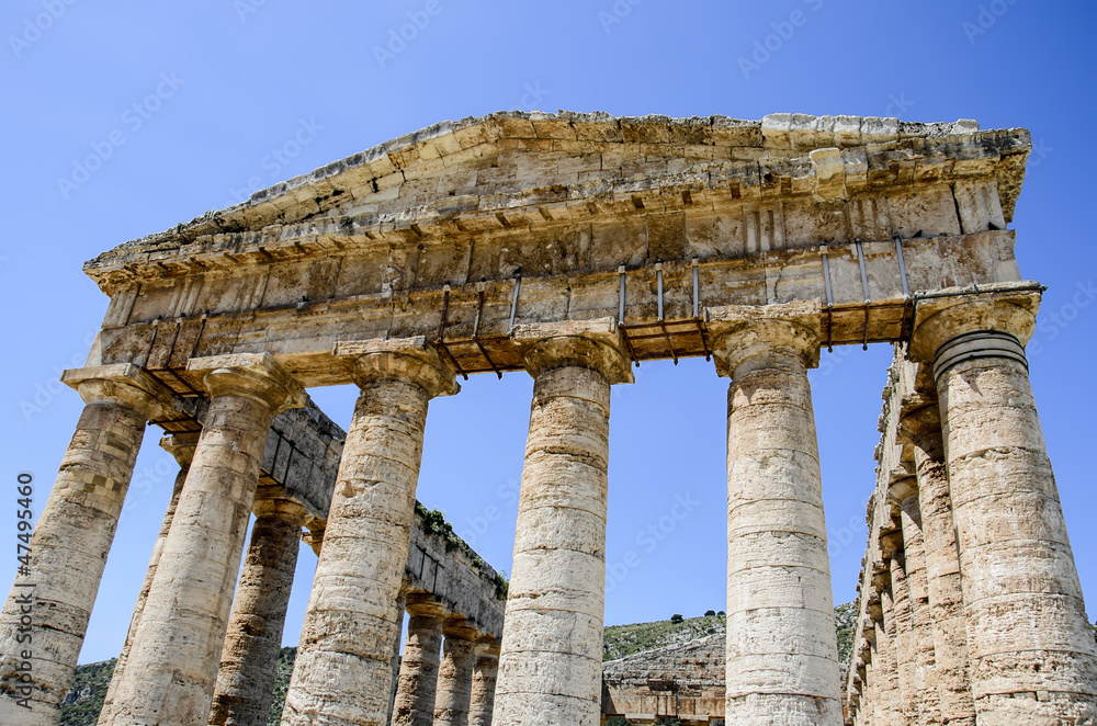 Doric temple of Segesta in Sicily, Italy