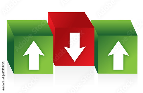 cubes with red and green arrows Free Download cubes with red and green arrows - GFXLoad