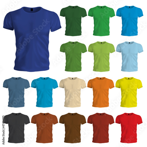 Colored Tshirt Templates photo