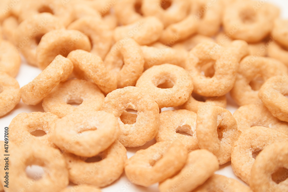 Grain rings on a white background Grain rings on a white background