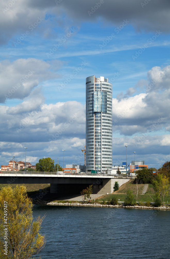 Cityscape of Vienna downtown