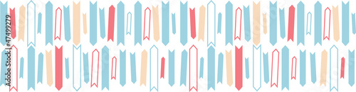 Vector arrows horizontal seamless pattern background ornament