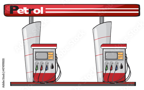 a petrol station