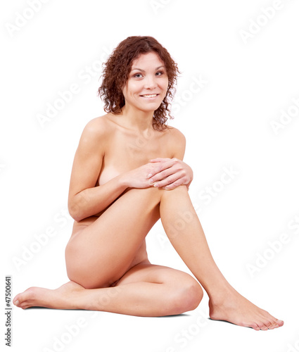 Sitting naked girl