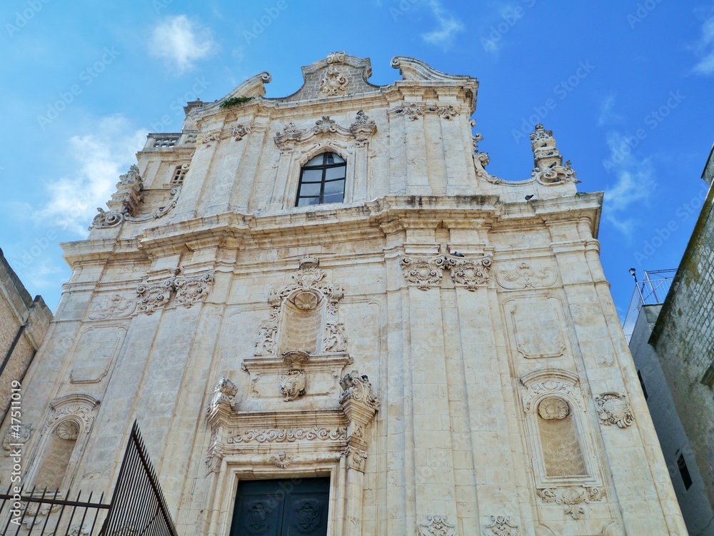 The church of San Vito in Ostuni Ostuni in Apulia in Italy
