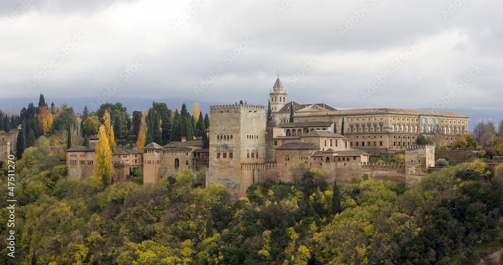 Palacio de la Alhambra en Granada - España