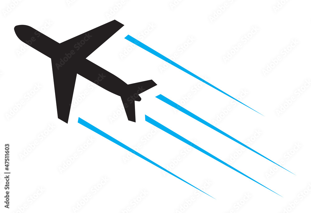 Flying airplane Flying airplane