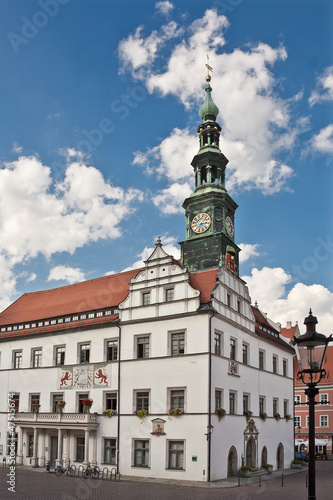 Obraz na płótnie Rathaus in Pirna w salonie