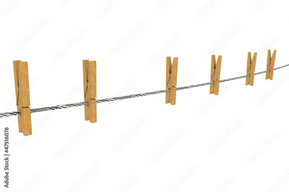 Naklejka premium Wäscheklammer