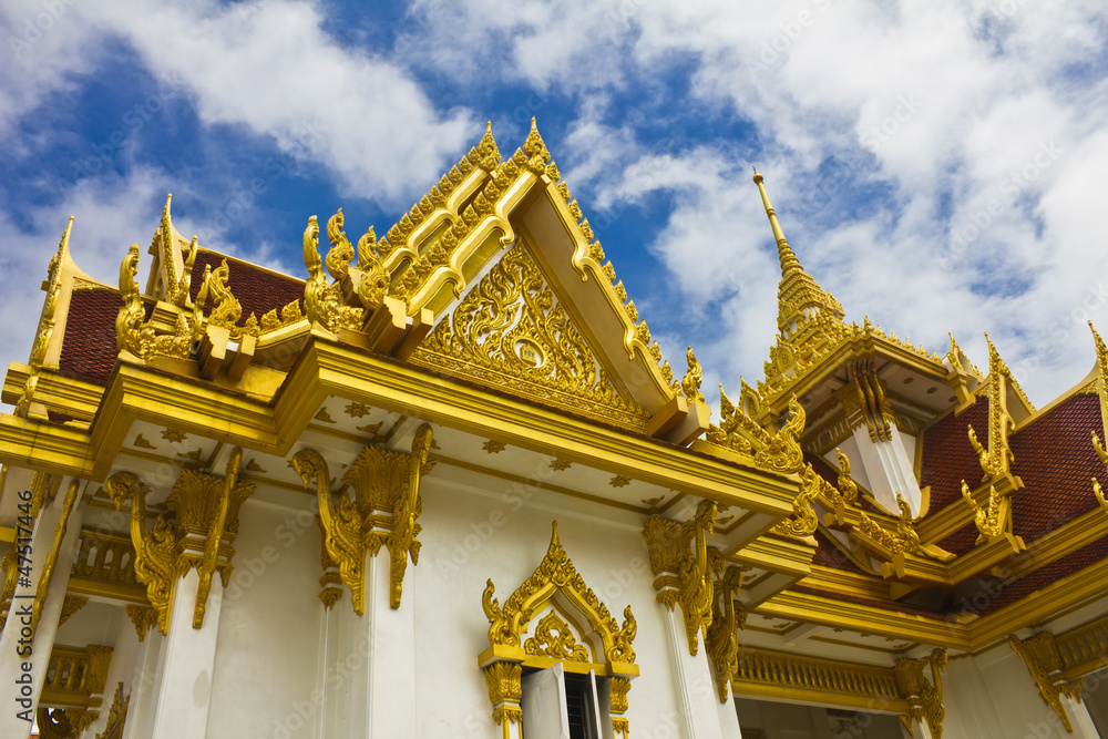 Fototapeta premium Pariwart temple at bangkok, Thailand