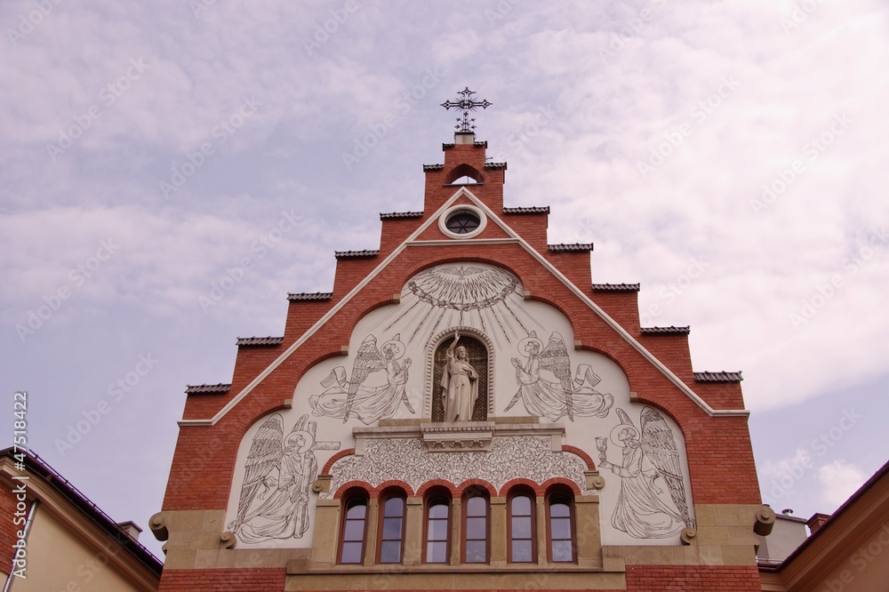 The church of the sisters of sacred hearts of Jesus in Krakow
