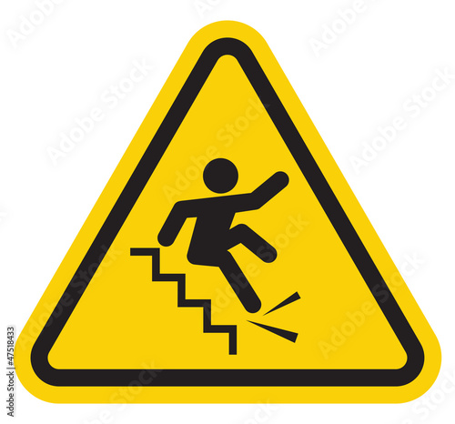 falling down the stairs symbol