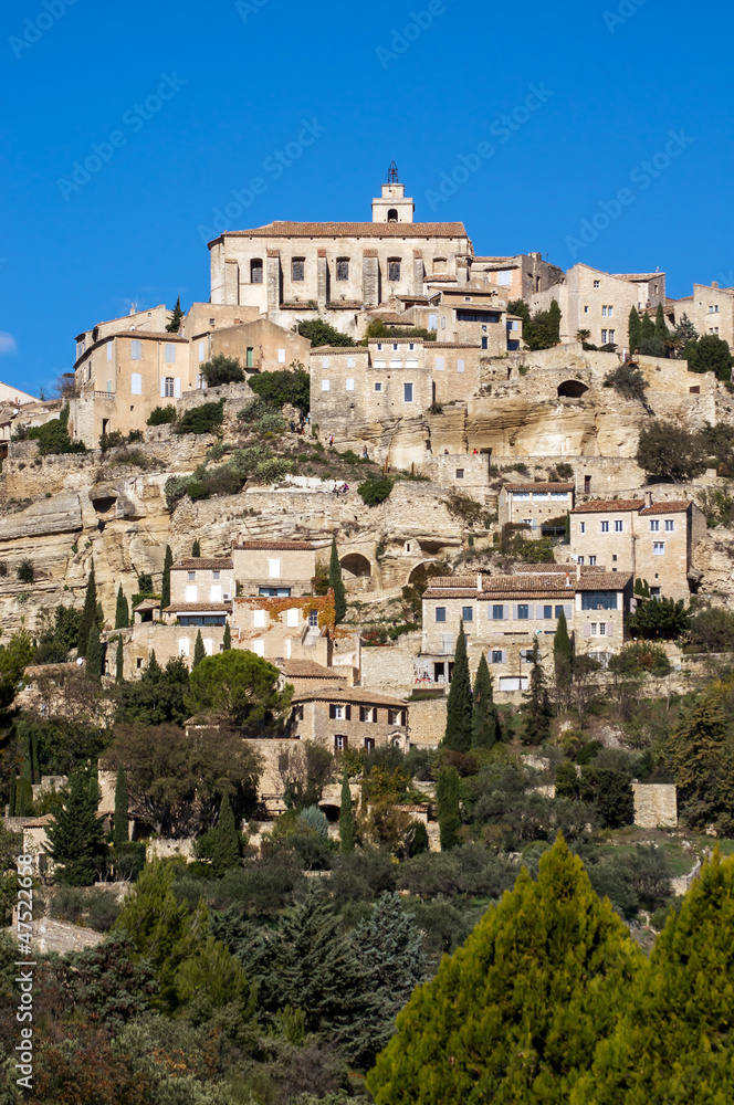 Village Gordes on the top of hill