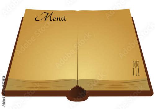 ancient book menu