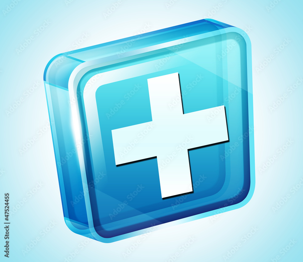 Fototapeta premium Transparent to the 3d icon