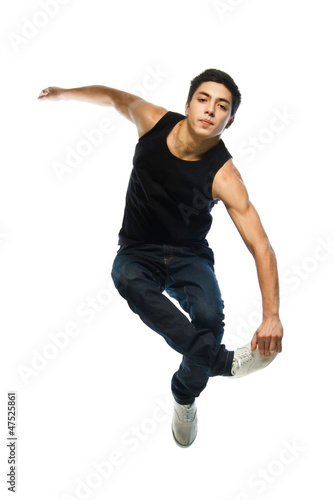 Young man jump