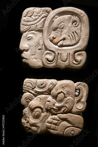 Ancient Mayan hieroglyphs