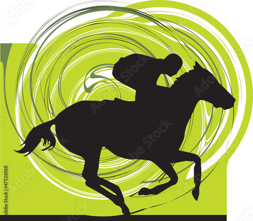 abstract horse illustration