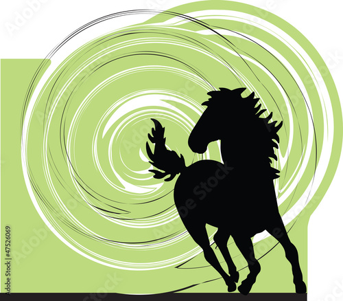 abstract horse illustration
